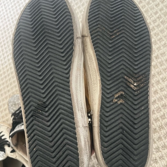 GOLDEN GOOSE Slide Metallic Glitter Zip High-Top Sneakers - Picture 3 of 4